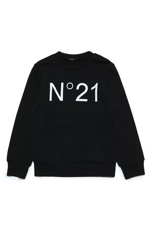 felpa in cotone nero N°21 KIDS | N21588N01540N900